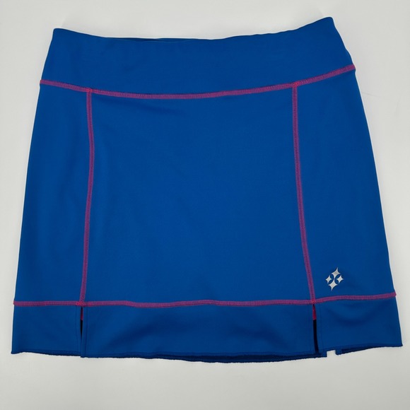 Jofit Women's Blue Pink Trim Golf Tennis Athletic Skort with Pockets - Picture 1 of 9